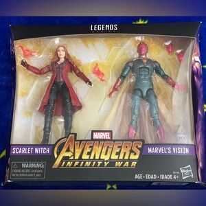 Marvel Legends Series Scarlet Witch and Vision Figures